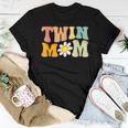 Groovy Twin Mama For New Mom Of Twins Women T-shirt Unique Gifts