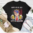 Happy 4Th Of July Lets Go Beer Brandon Trump Beer America Women T-shirt Unique Gifts