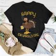Happy Drunksgiving Friends Family Thanksgiving Drunks Giving Women T-shirt Unique Gifts