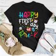 Happy First Day Of Pre-K Teacher Students Back To School Women T-shirt Unique Gifts