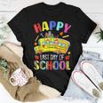 Happy Last Day Of School Bus Driver Student Teacher Women T-shirt Unique Gifts