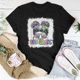 Hello 3Rd Grade Messy Bun Girls Tie Dye Cute Back To School 3Rd Grade Women T-shirt Unique Gifts