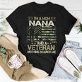 I'm A Mom Nana And A Veteran Nothing Scares Me Mother Day Women T-shirt Unique Gifts