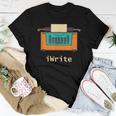 Iwrite Blogger Novel English Teacher Lit Prof Editor Women T-shirt Unique Gifts
