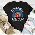 July 4Th Women’S Patriotic Faith Family Freedom American Women T-shirt Unique Gifts