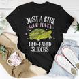 Just A Girl Who Loves Red-Eared Sliders Slider Turtle Women T-shirt Unique Gifts
