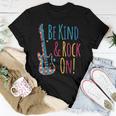 Be Kind And Rock On – Puzzle Guitar Asd Autism Awareness Women T-shirt Unique Gifts