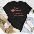 Lawn Pink Flamingo Retirement Animal Lover Retirement Women T-shirt Unique Gifts