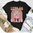 Let's Go Girls Retro Rainbow Cowgirl Disco Bachelorette Women T-shirt Unique Gifts Let's Go Girls Retro Rainbow Cowgirl Disco Bachelorette Women T-shirt Unique Gifts