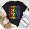 Lgbt Flag Proud Dad Free Mom Hugs Gay Lesbian Pride Rainbow Women T-shirt Funny Gifts