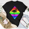 Lgbt Gay Pride Equal Rights Rainbow Queer Gay Flamingo Women T-shirt Unique Gifts