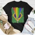 Lgbt Gay Pride Rainbow Brazil Flag Brazilian Women T-shirt Crewneck Unique Gifts