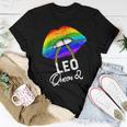 Lgbtq Leo Queen Lips Zodiac Rainbow Gay Pride Flag Lesbain Women T-shirt Unique Gifts