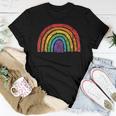 Lgbtq Rainbow Flag Gay Pride Lgbt Awareness Ally Vintage Women T-shirt Unique Gifts