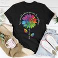 Lgbtq Rainbow Sunflower World Flower Pride Be Equality Kind Women T-shirt Unique Gifts