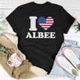 I Love Albee I Heart Albee Women T-shirt Unique Gifts