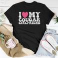 I Love My Cougar Girlfriend Heart Groovy Couples Women T-shirt Unique Gifts
