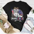 MamasaurusRex Dinosaur Mama Saurus Usa Flag 4Th Of July For Mama Women T-shirt Crewneck Unique Gifts
