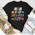 Mom Of The Superhero Birthday Boy Super Hero Family Party Women T-shirt Crewneck Short Sleeve Graphic Personalized Gifts