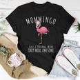 Mommingo Like An Mom Only Awesome Floral Flamingo Women T-shirt Unique Gifts