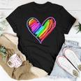 Neon Rainbow Heart Love Pride Lgbqt Rally Women T-shirt Unique Gifts