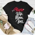 Nurse Wife Mom Boss Retro Nurse Sayings Quotes Nursing Women T-shirt Unique Gifts