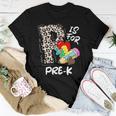 P Is For Pre-K Leopard Teacher Happy First Day Of School Women T-shirt Funny Gifts