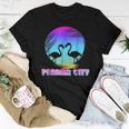 Panama City Flamingo Silhouette Group Vacation Women T-shirt Unique Gifts