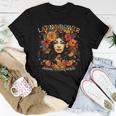 Hispanic Heritage Latina Power Flowers Women T-shirt Unique Gifts