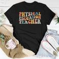 Pe Teacher Vintage Retro Groovy Physical Education Teacher Women T-shirt Unique Gifts
