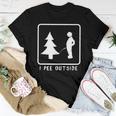 I Pee Outside Sarcastic Camping For Campers Women T-shirt Unique Gifts