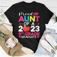 Proud Aunt Of 2023 5Th Grade Graduate Graduation Women T-shirt Unique Gifts