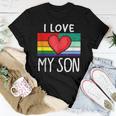 Proud Dad Mom Mlm Pride Lgbt Ally Gay Male Mlm Flag Women T-shirt Unique Gifts