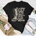 Proud Of The Female Boots Veteran Army Patriotic Men Women T-shirt Funny Gifts