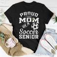 Proud Mom Of A Soccer Senior 2024 Mom Graduation Women T-shirt Funny Gifts