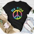 Psychedelic Tie Dye Hippie Be Kind Peace Sign Women T-shirt Unique Gifts