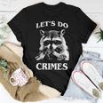 Raccoon Lets Do Crimes Trashed Racoon Panda Lovers Women T-shirt Unique Gifts