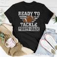 Ready To Tackle Fourth Grade Football First Day Of School Women T-shirt Unique Gifts