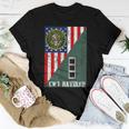Retired Army Chief Warrant Officer Cw3 Half Rank & Flag Women T-shirt Unique Gifts