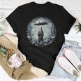 Retro Floral Ghost Vintage Halloween Ghost In The Forest Women T-shirt Unique Gifts