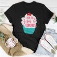 I Run On Jesus And Cupcakes Cute Christian Baking Women T-shirt Unique Gifts