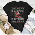 Skateboarding Christmas Oh What Fun Skateboard Ugly Sweater Women T-shirt Unique Gifts