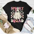 Spooky Squad Halloween Ghost Costume Retro Groovy Women T-shirt Unique Gifts