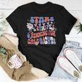Stars And Stripes Running For Call Lights 4Th Of July Nurse Women T-shirt Unique Gifts