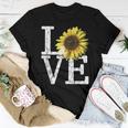 Sunflower Love Vintage Hippie Flower Nurse Mom For Mom Women T-shirt Unique Gifts