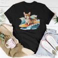 Surfing Corgi On A Surfboard On A Wave Surf Beach Women T-shirt Unique Gifts Surfing Corgi On A Surfboard On A Wave Surf Beach Women T-shirt Unique Gifts