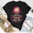Never Underestimate Power Of Akita Mom Women T-shirt Funny Gifts