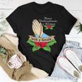 Never Underestimate A Woman With A Rosary Catholic Girl Women T-shirt Unique Gifts