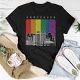Vancouver Canada Gay Pride Rainbow Flag Women T-shirt Unique Gifts
