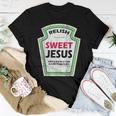 Vintage Relish Sweet Jesus Christian Parody Women T-shirt Unique Gifts
